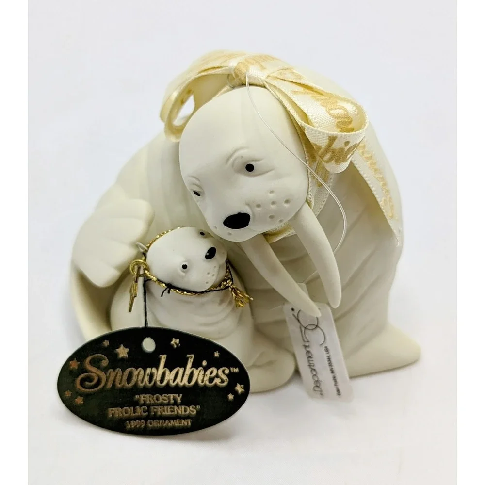 1999 Department 56 Snowbabies Frosty Frolic Friends Ornament Figurine